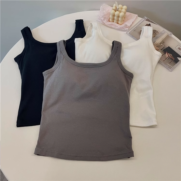 Outerwear Sports Vest Top With Chest Pad