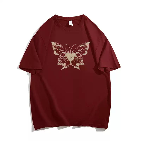 Butterfly Summer Short Sleeve T-Shirt