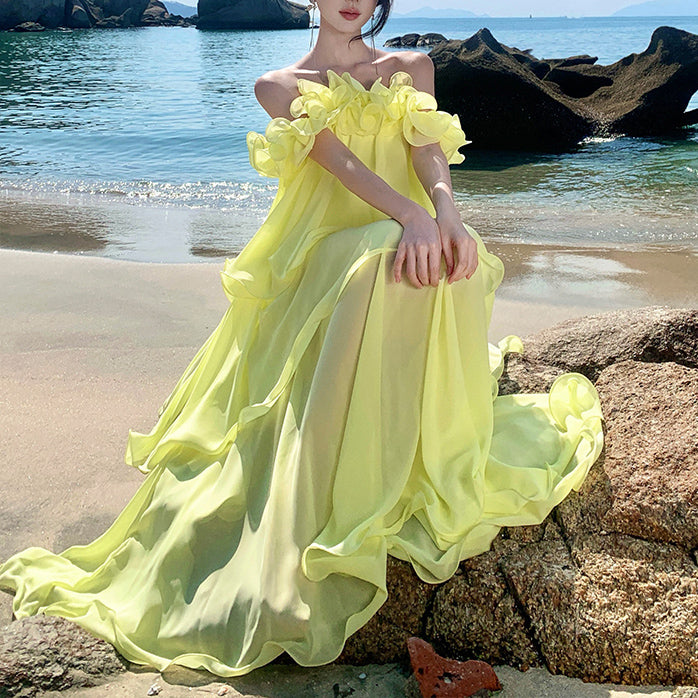 One-Shoulder Super Fairy Princess Style Dress