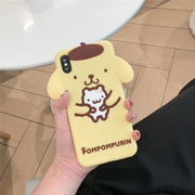 Silicone cartoon dog iphone case