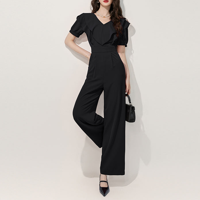French Minimalist Fitted Jumpsuit