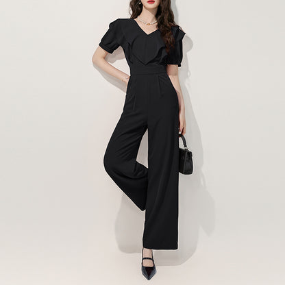 French Minimalist Fitted Jumpsuit