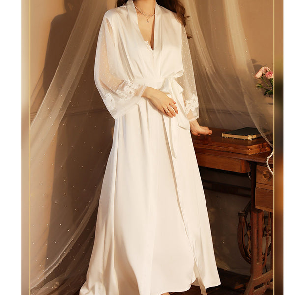 Satin Silk Lace Sexy Nightdress Nightgown