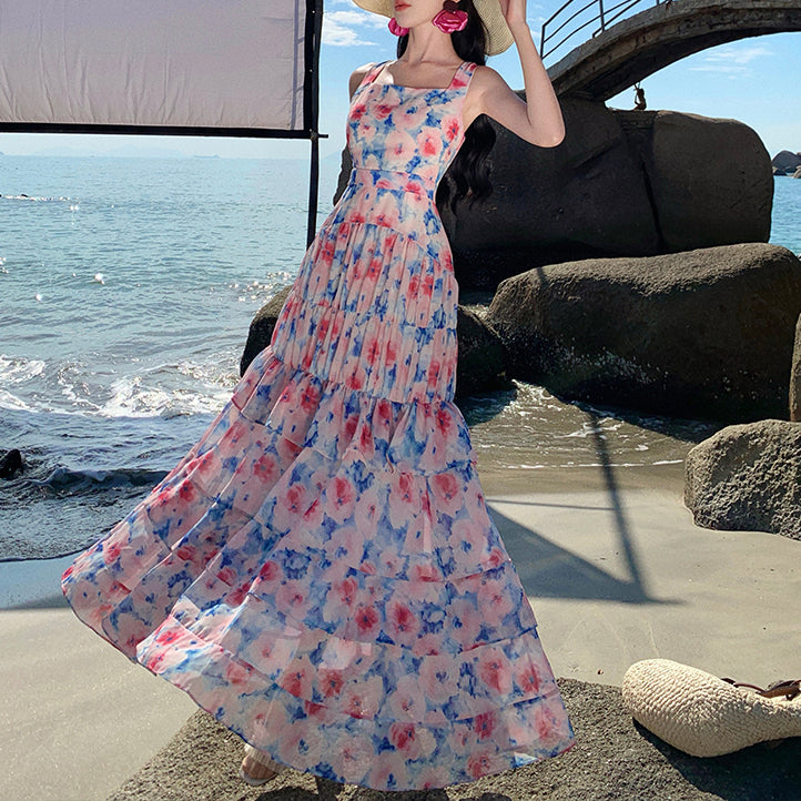 French-Style Floral Cake Dress