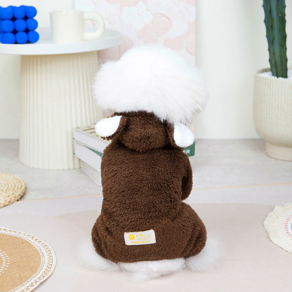Hooded Warm And Cute Pet Clothing