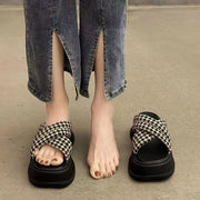 Thick-soled slippers platform half-trail beach sandals