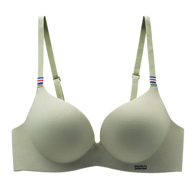 Push-up bra for small breasts adjustable seamless one-piece bra