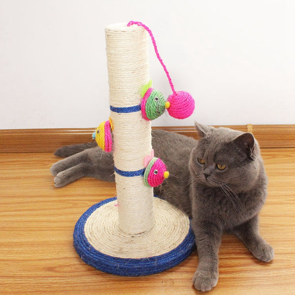 Cat Claws Grinding Teeth To Amuse Cat Toy Pillar