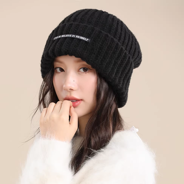 Knitted Woolen Warm Ear Protection Pile Hat Circumference