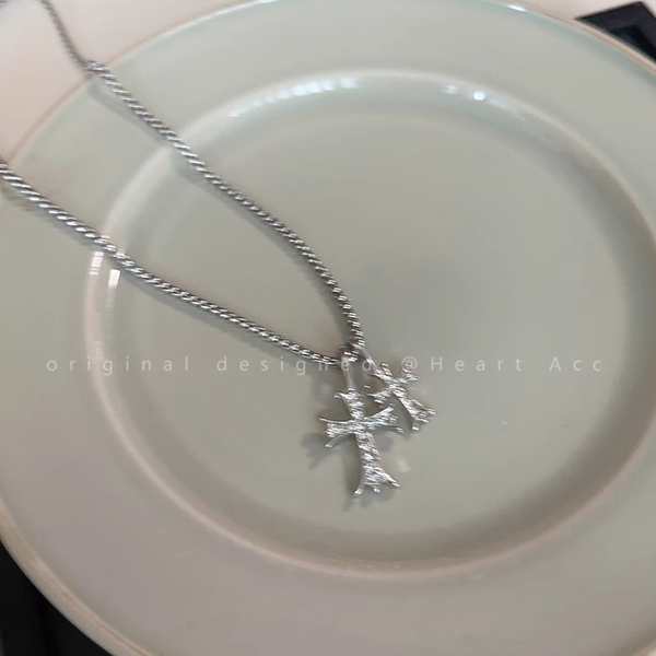 Cross Necklace Accessories Titanium Steel Non-Fading Chain