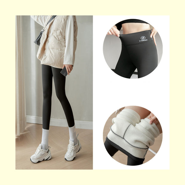 Sherpa shark velvet warm yoga pants