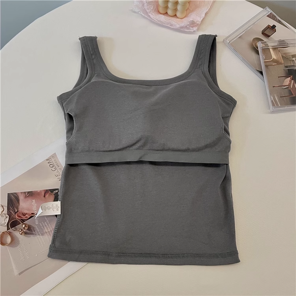 Outerwear Sports Vest Top With Chest Pad