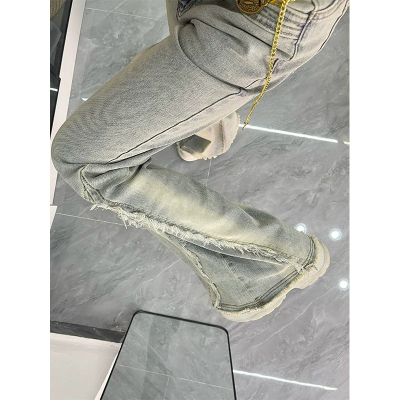Retro Low-Rise Flared Jeans