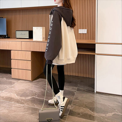 Imitation Cotton And Milk Silk Loose Casual Hooded Jacket