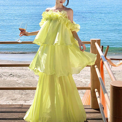 One-Shoulder Super Fairy Princess Style Dress