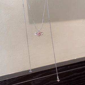 Heart Delicate Clavicle Chain Adjustable Necklace