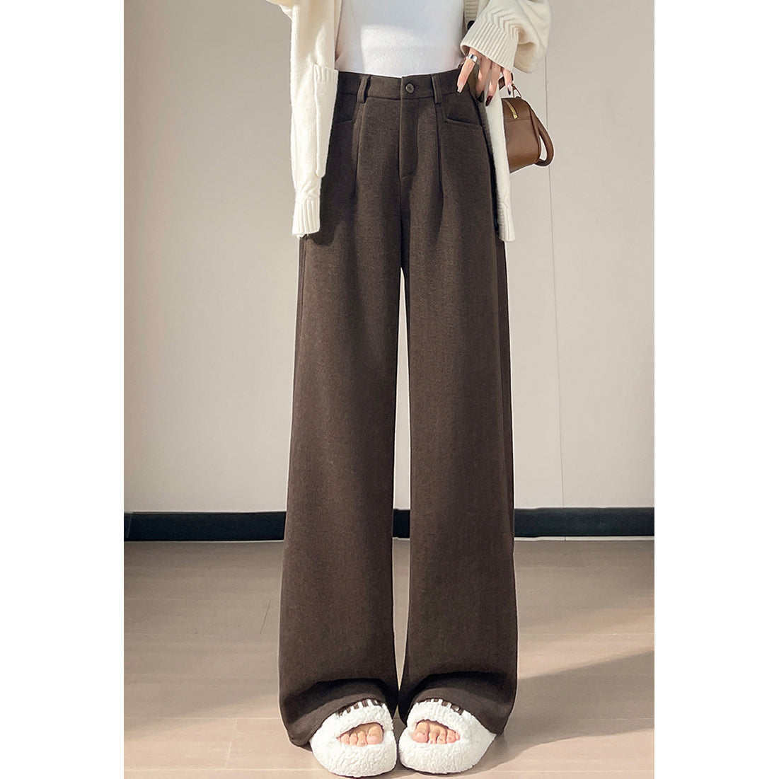 Off-White Cashmere Casual Trousers