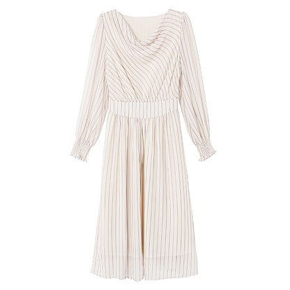 Stylish Two-Tone Striped Dress