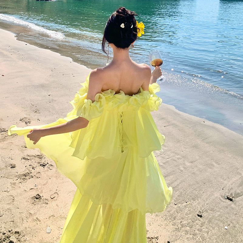 One-Shoulder Super Fairy Princess Style Dress