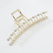 Pearl flower diamond metal hair clip