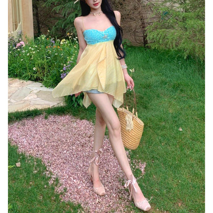 Niche Asymmetrical Backless Dress