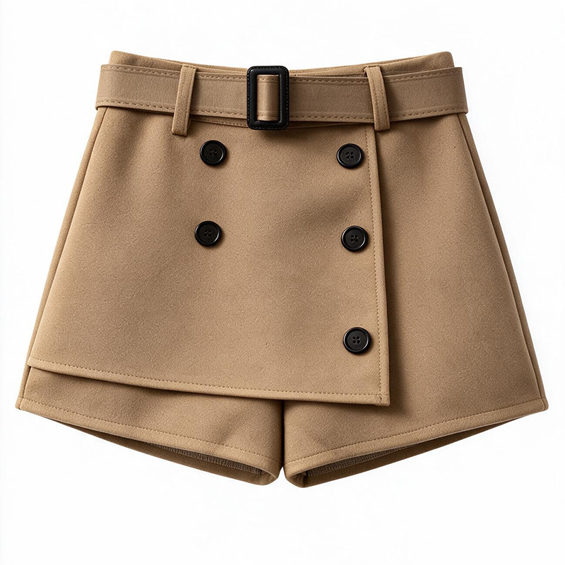 Retro High-Waisted Slimming Casual Skort