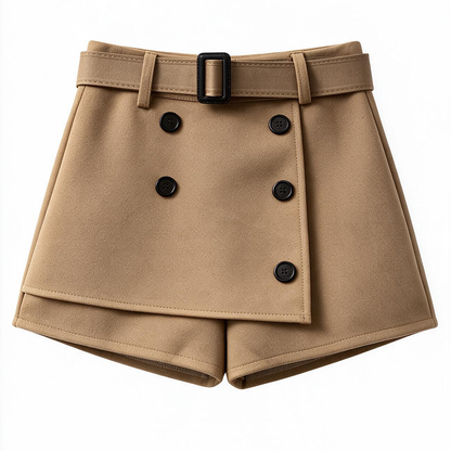 Retro High-Waisted Slimming Casual Skort
