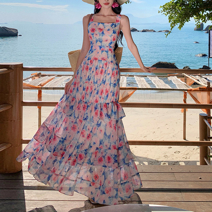 French-Style Floral Cake Dress