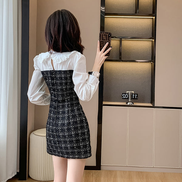 French Fashion Doll Collar Dress Suit