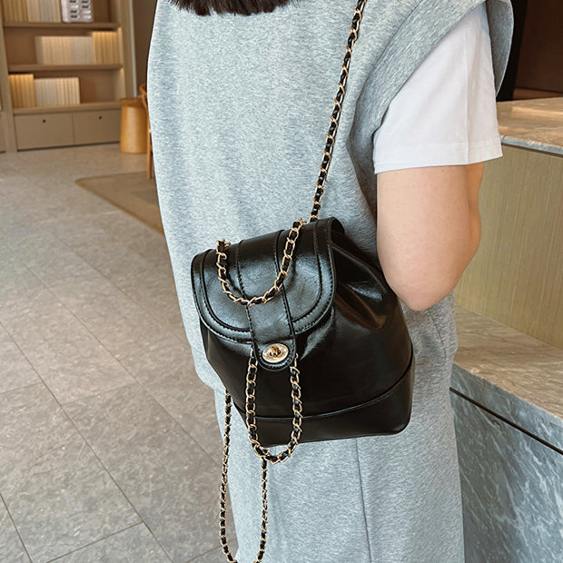 Mini chain backpack casual shoulder satchel bag