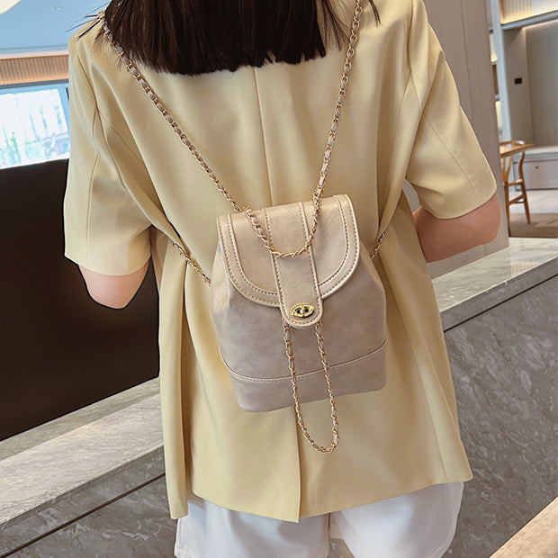 Mini chain backpack casual shoulder satchel bag