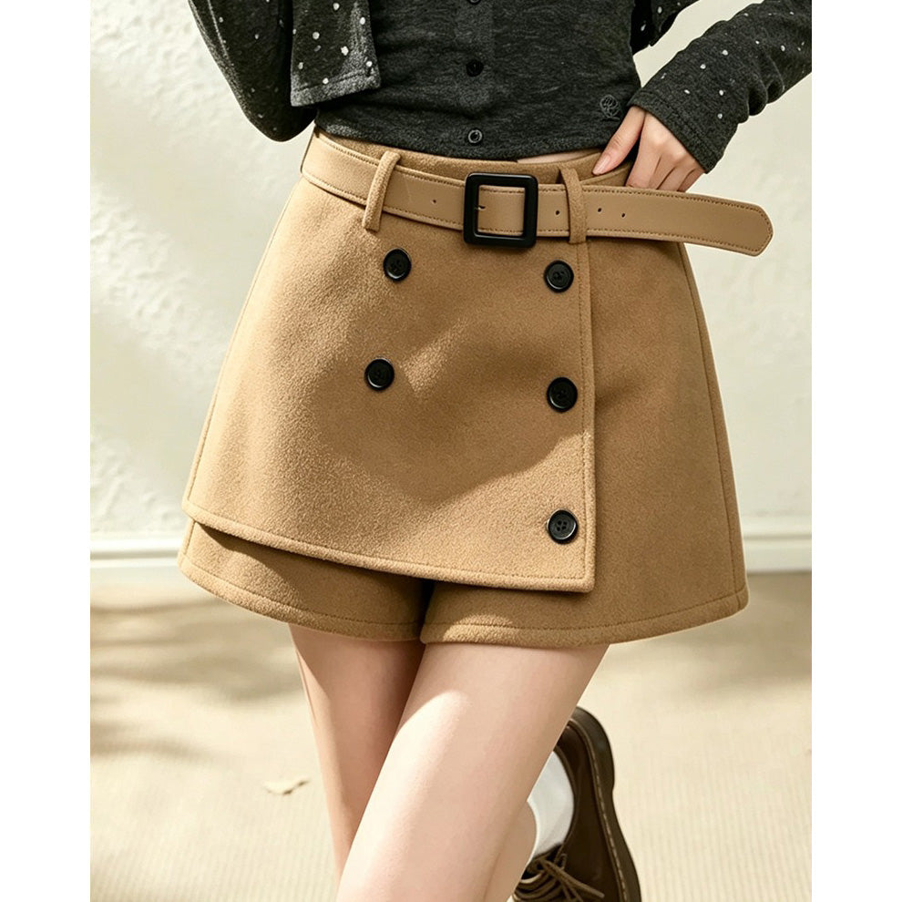 Retro High-Waisted Slimming Casual Skort