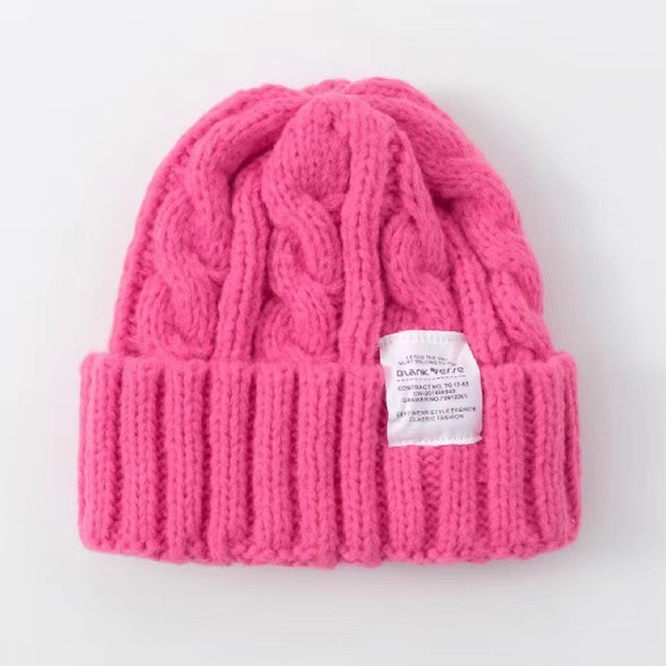Woolen Circumference Knitted Thickened Warm Cold Hat