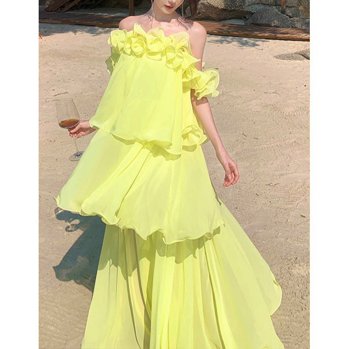 One-Shoulder Super Fairy Princess Style Dress