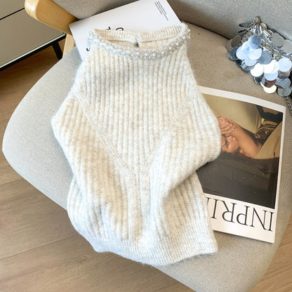 Stylish Camisole Knit Sweater Two-Piece Set