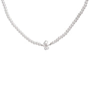 Bow knot pearl necklace clavicle chain accessories