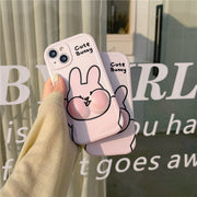 Cartoon pinch face rabbit puppy creative protective case