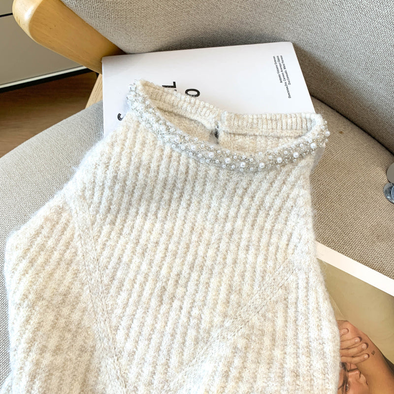 Stylish Camisole Knit Sweater Two-Piece Set