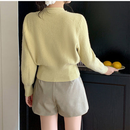 Metal Button Knitted Cardigan Jacket