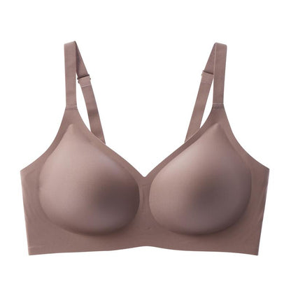 Jelly Wireless Women Comfortable Push Up Bras Wireless Seamless Full Coverage Bra Buttery Soft Everyday Tshirt Bra