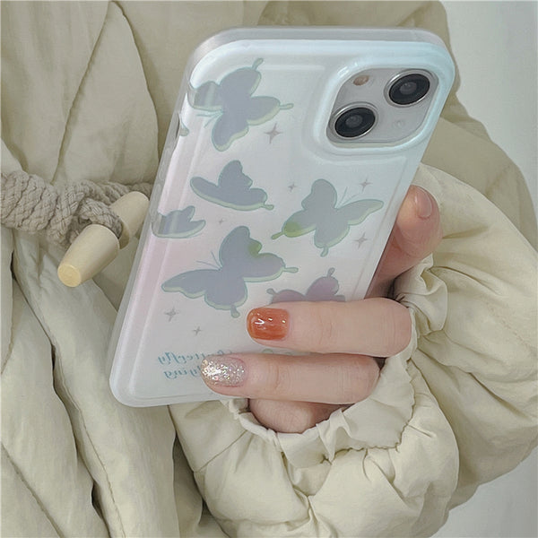 Laser Gradient Butterfly Creative Drop-Proof Protective Case