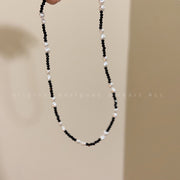 Transparent zircon beaded clavicle chain versatile necklace