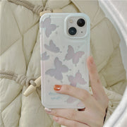 Laser gradient butterfly creative drop-proof protective case