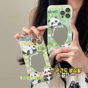 Fun cartoon bamboo panda mirror creative protective case