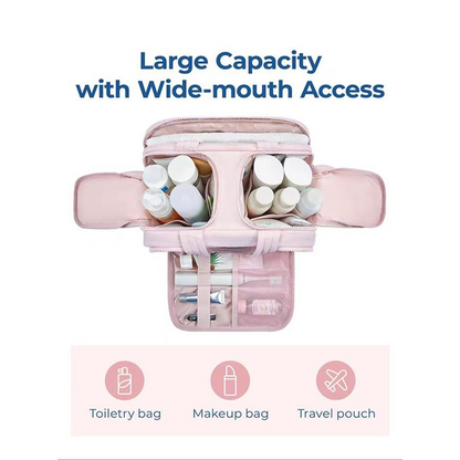 Large Toiletry and Makeup Bag with Organized Storage