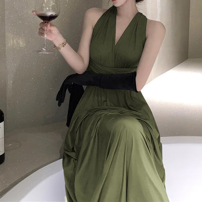 A Variety Of Wearable Cross-Over Backless Strappy Banquet Gowns