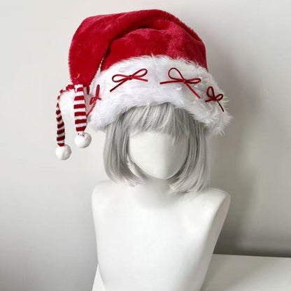 Bow Christmas Red Hat
