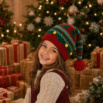 Knitted Santa Claus Hats for Adults and Children