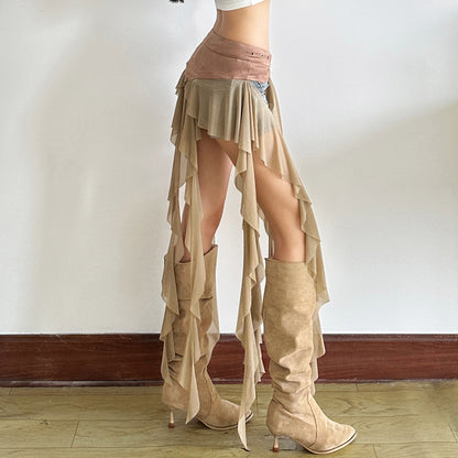 Fashionable and casual trendy irregular all-match ribbon waist belt