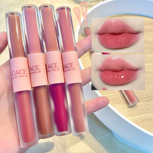Double Ended Lip Glaze 6 Colors Popular Makeup Lipstick